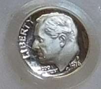 1976-S PRF Roos Dime PCGS PR-69-DCam