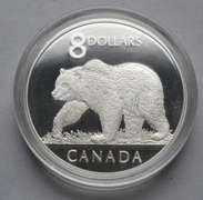2004 Canada Great Grizzly Proof $ 8 Silver Coin and Stamp Set