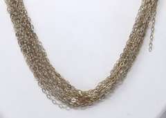 Multi Strand Sterling Silver Necklace
