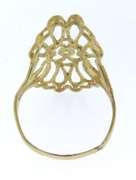 Beautiful Yellow Gold Filigree Saddle Ring