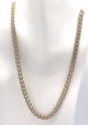 Irresistable 14kt Yellow Gold Curb Link Necklace with CZ