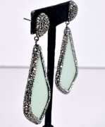Gorgeous Crystalized Quartz Gemstone Earrings