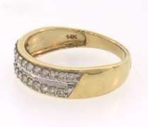 Great 3 Ring Wedding Set in 14kt Yellow Gold