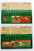 2 Topps 1954 Baseball Cards