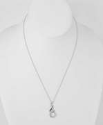 Sterling Silver Black And White Gemstone Necklace.