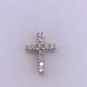 14kt Gold Diamond Cross Pendant