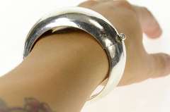 Sterling Silver Talleros De Los Ballesterros Taxco Bangle Bracelet