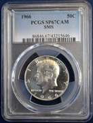 1966 PCGS SP67CAM SMS 50C