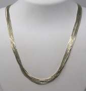 Sterling Silver Multi Strand Necklace