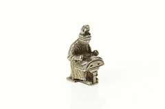 Sterling Silver 3D Robed Scholar Student Priest Charm/Pendant