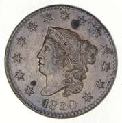 1820 Matron Head Large Cent - Large Date