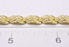 Beautiful Fancy Link Ladies Bracelet in 14K Yellow Gold