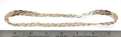 Tricolor Handmade Italian Sterling Silver Braid Chain Necklace