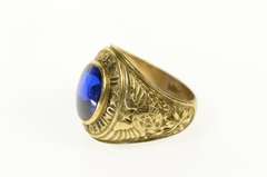 10K Yellow Gold United States Air Force Ornate Military Ring