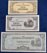 Lot Of 50 Rare WW2 1942 Philippines Japanese Occupation Peso And Centavo Notes.