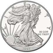 1997-PProof American Silver Eagle OGP