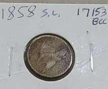 1858 Flying Eagle Cent circ