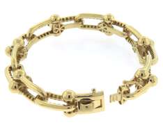 Original Handmade Italian 14k Gold Chain Bracelet