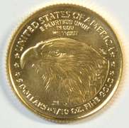 Superb Gem BU 2021 $5 Gold Eagle coin. Pristine