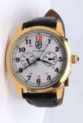 S. Coifman White Dial Black Leather Band Watch