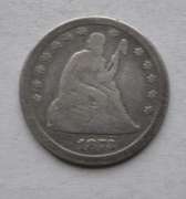 Scarcer 1873  No Arrows Open 3  Seated Quarter