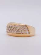 Pave Diamond14kt Solid Yellow Gold Ring