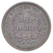 1837 Seated Liberty Dime - Large Date - F-101b - Obv Cr