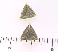 Triangle 10kt Diamond Earrings