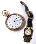 Elgin 17 Jewels Open Face Gold Filled Pocket Watch