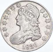 1830 Capped Bust Half Dollar - Small 0