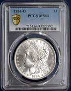 1884-O Morgan Silver Dollar PCGS MS64.