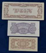 Lot Of 50 Rare WW2 1942 Philippines Japanese Occupation Peso And Centavo Notes.