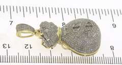 Impressive Diamond Moneybag Pendant in 10kt Yellow Gold