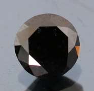 Beautiful 1.09ct smooth cut Black Diamond solitaire