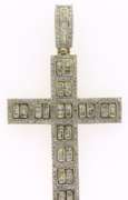 Statement 10kt Diamond Cross Pendant