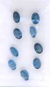 Stunning Group of Oval Cut London Blue Topaz Gemstones, 10.35cts