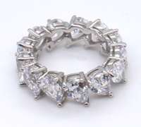 Sterling Silver CZ Eternity Band