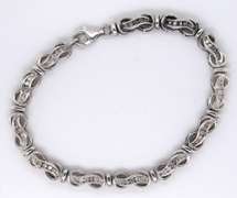 Sterling Silver Diamond Fancy Bracelet