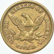 1852-D $5 Liberty Head Gold Half Eagle