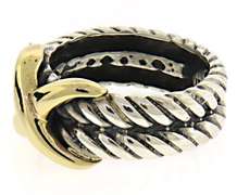 925 Sterling Silver X Ring
