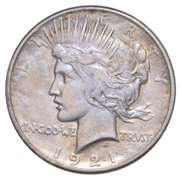 1921 Peace Silver Dollar