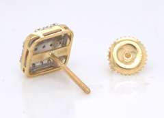 Fabulous Yellow Gold Diamond Earrings