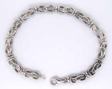 Sterling Silver Diamond Fancy Bracelet
