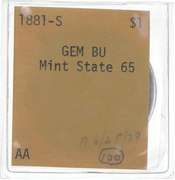 1881-S Morgan Silver Dollar