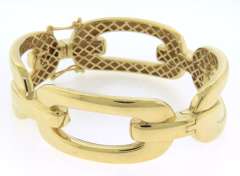 Wonderful Handmade Italian 14k Gold Chain Bracelet.