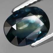 High luster 1.32ct blue green Sapphire
