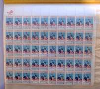 Various  Mainly 5 Cent Mint US Sheets Probably 1960 s Era $64.94 Face