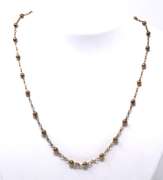Italian Sterling Silver Bead Chain Necklace