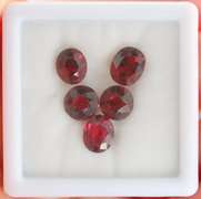 Natural 11ct Ceylon Rose Garnet set