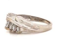 Brilliant White Gold Marquise Diamond Band